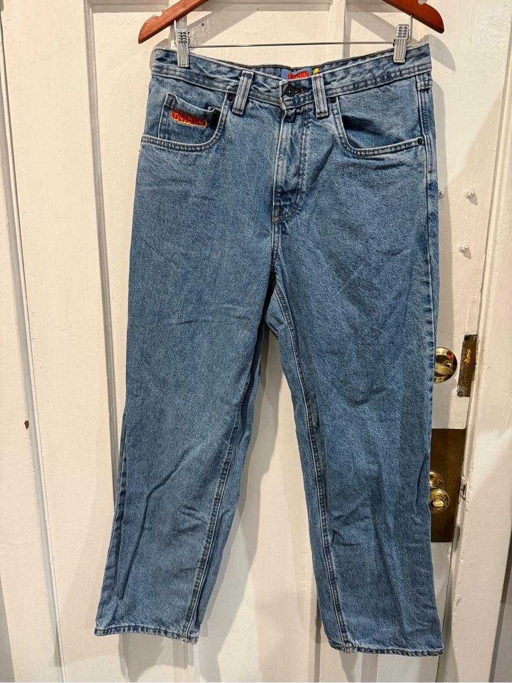 Empyre Men's Light Blue Straight Jeans